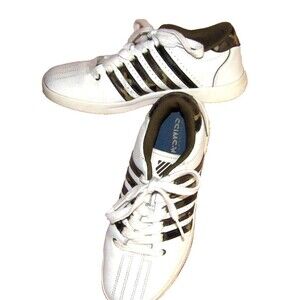 K Swiss Classic Sneakers Big Kids Sz 4.5 83643-185 White Camo Camouflage Leather